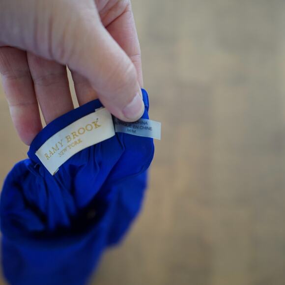 Ramy‎ Brook Paris Mini Dress Sleeveless Smocked Waist Pleated Skirt M - Picture 9 of 10